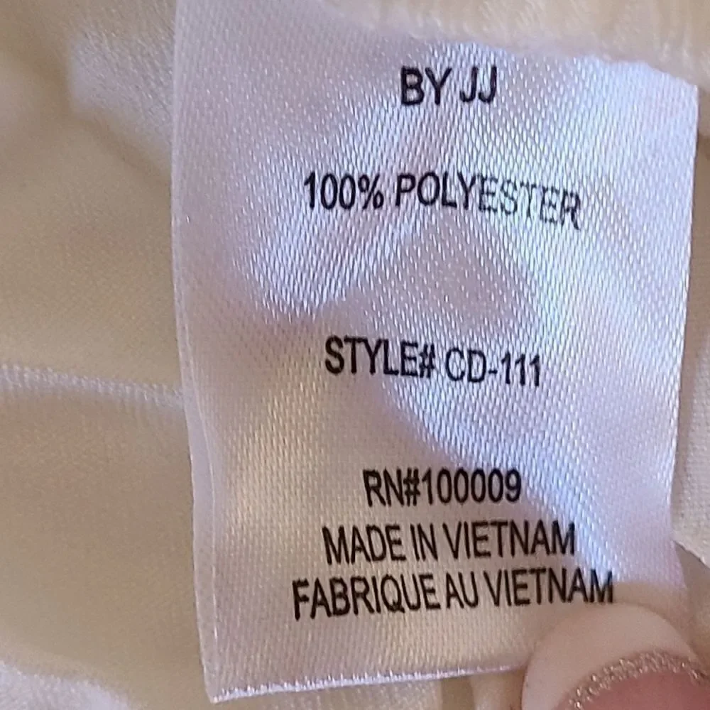 By JJ Lightweight Off White Summer Dress Size S